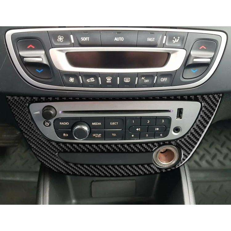 Carbon Fiber Car Air Conditioner Panel A Decorative Sticker for Renault Fluence 2009-2017 / Megan...