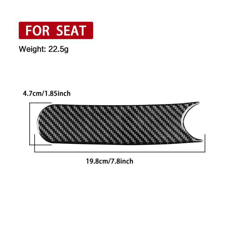 Carbon Fiber Car Handbrake Panel Decorative Sticker for SEAT Leon 2005-2012, Left and Right Drive...