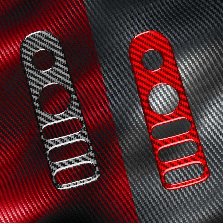 Carbon Fiber Car Rear Mirror Adjustment Switch Frame Decorative Sticker for SEAT Leon 2005-2012, ...