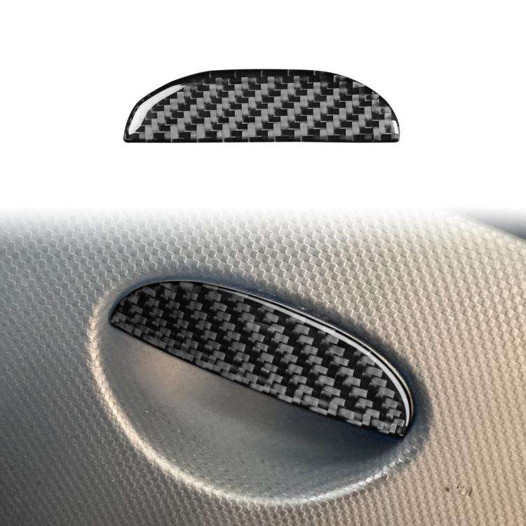 Carbon Fiber Car Passenger Seat Storage Box Handle Decorative Sticker for SEAT Leon 2005-2012, Le...