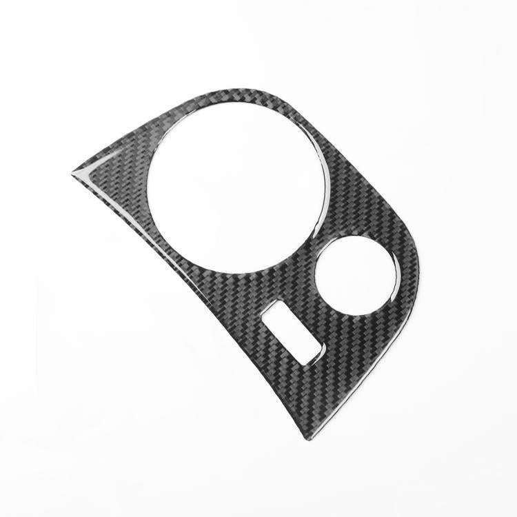 Carbon Fiber Car Water Cup Panel Decorative Sticker for SEAT Leon 2005-2012, Water Cup Panel, Lef...