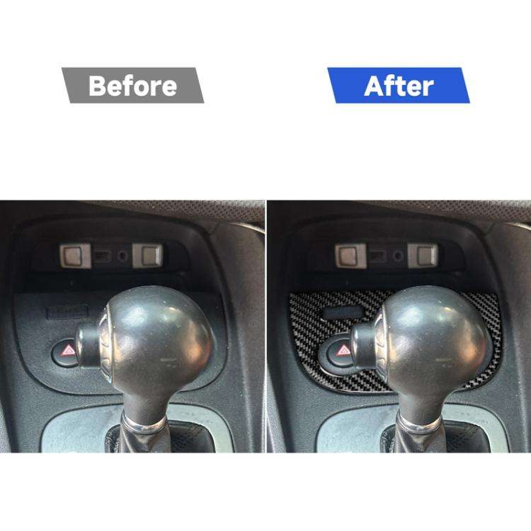 Carbon Fiber Car Water Cup Panel Decorative Sticker for SEAT Leon 2005-2012, Water Cup Panel, Lef...