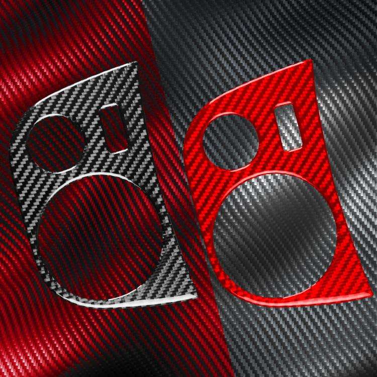 Carbon Fiber Car Water Cup Panel Decorative Sticker for SEAT Leon 2005-2012, Water Cup Panel, Lef...
