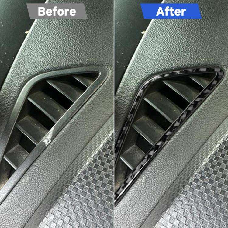 2pcs/Set Carbon Fiber Car Instrument Panel Air Outlet Decorative Sticker for SEAT Leon 2005-2012,...