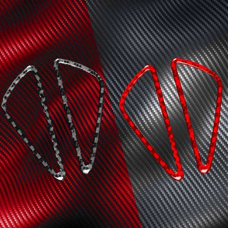 2pcs/Set Carbon Fiber Car Instrument Panel Air Outlet Decorative Sticker for SEAT Leon 2005-2012,...