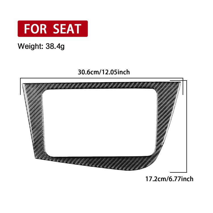 Carbon Fiber Car Center Console Panel Decorative Sticker for SEAT Leon 2005-2012, Center Console ...