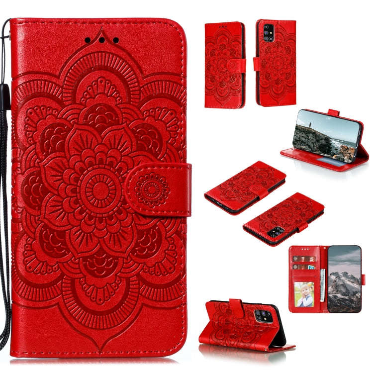Mandala Embossing Pattern Horizontal Flip PU Leather Case with Holder & Card Slots & Walle & Lany...