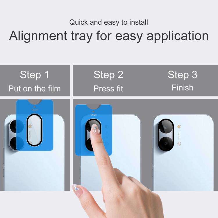 imak Glass Rear Camera Lens Film Phone Case Exclusive, Self-positioning Version, For Redmi Turbo ...
