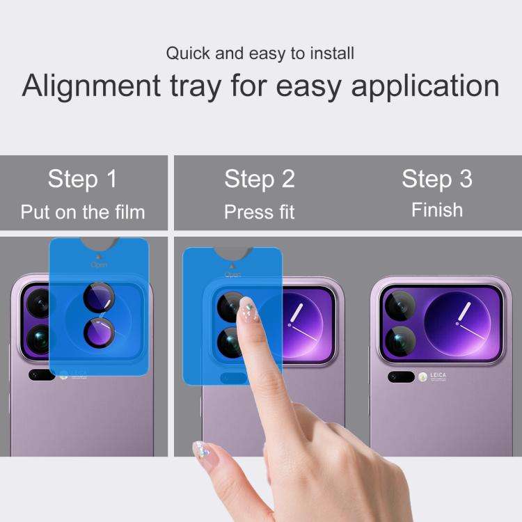 imak Glass Rear Camera Lens Film Phone Case Exclusive, Self-positioning Version, For Xiaomi 17 Pr...