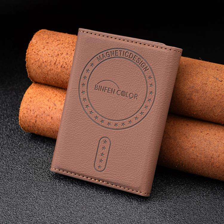 BFK24 Diamond Embossed Magsafe Magnetic Leather Card Bag
