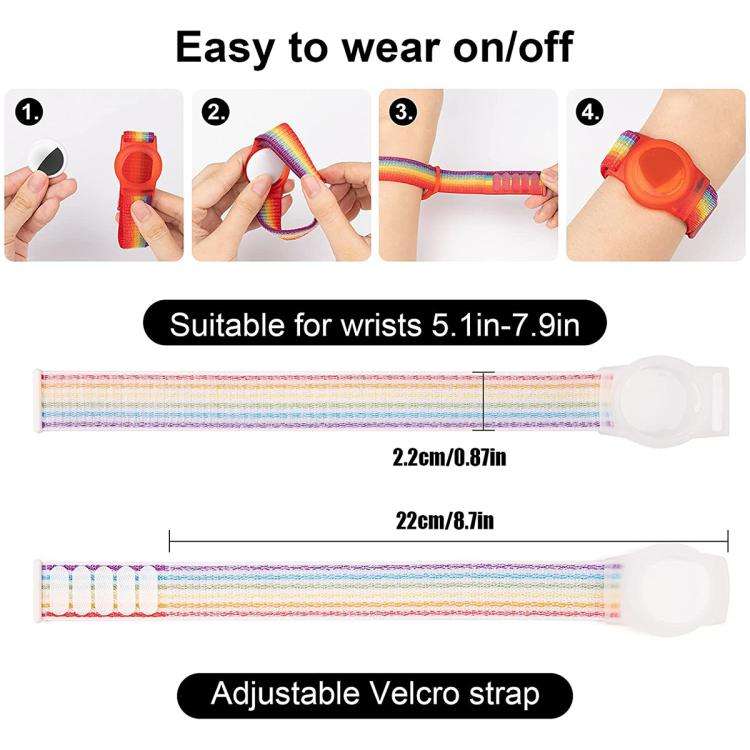 xDfind Nylon Loop Watch Band Style Anti-lost Tracker Protective Cover, For AirTag 2nd Gen / AirTa...