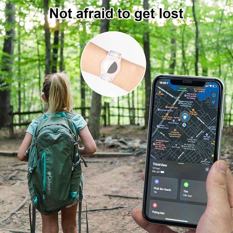 xDfind Nylon Loop Watch Band Style Anti-lost Tracker Protective Cover, For AirTag 2nd Gen / AirTa...