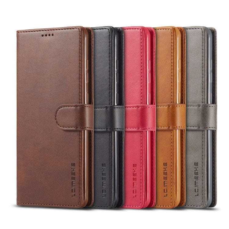LC.IMEEKE Calf Texture Horizontal Flip Leather Case, with Holder & Card Slots & Wallet & Photo Fr...
