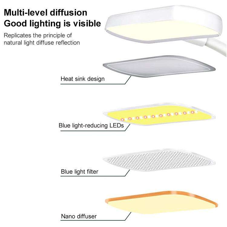 LED 3-color Pen Holder Desk Lamp Smart Voice Control Light, SD829P