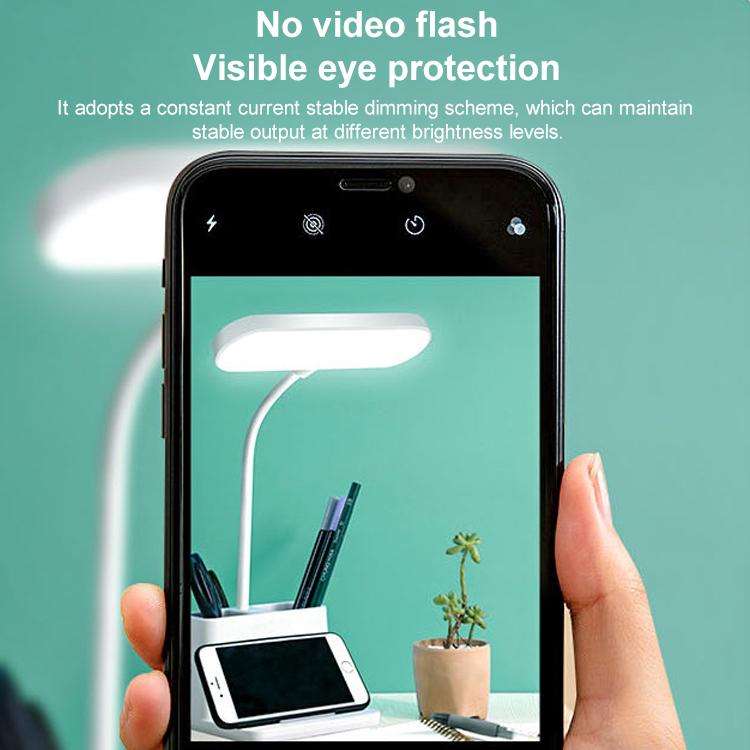 LED 3-color Pen Holder Desk Lamp Smart Voice Control Light, SD829P