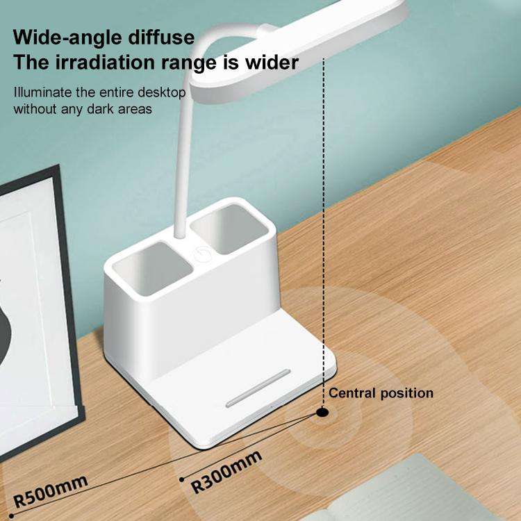 LED 3-color Pen Holder Desk Lamp Smart Voice Control Light, SD829P