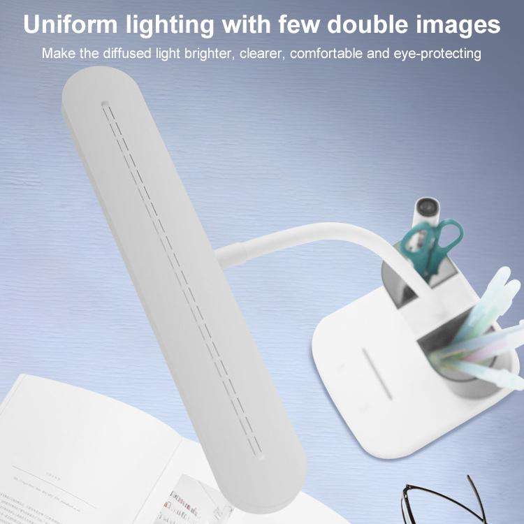 Double Pen Holder USB Rechargeable LED Study Desk Lamp