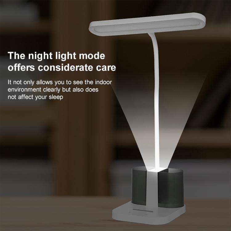Double Pen Holder USB Rechargeable LED Study Desk Lamp
