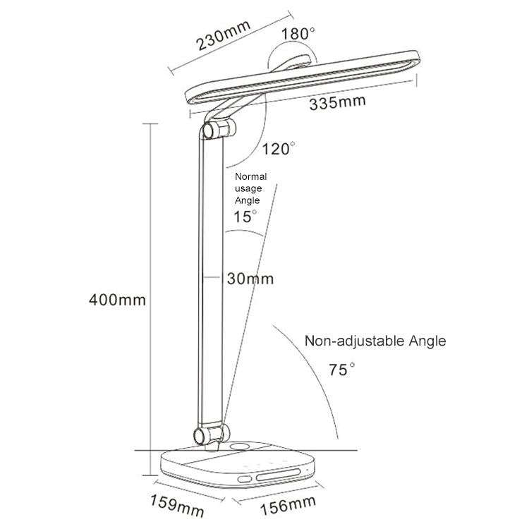 Smart Voice Control Five Brightness AA-Grade Eye Protection LED Desk lamp, SD903AB