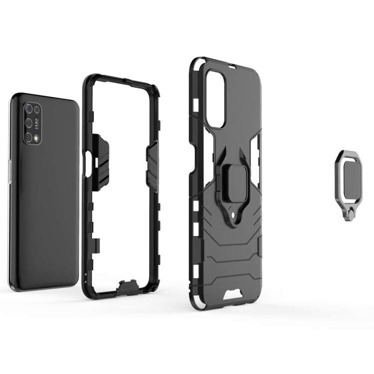 PC + TPU Shockproof Protective Case with Magnetic Ring Holder, For OPPO Realme V5 5G, For Xiaomi ...