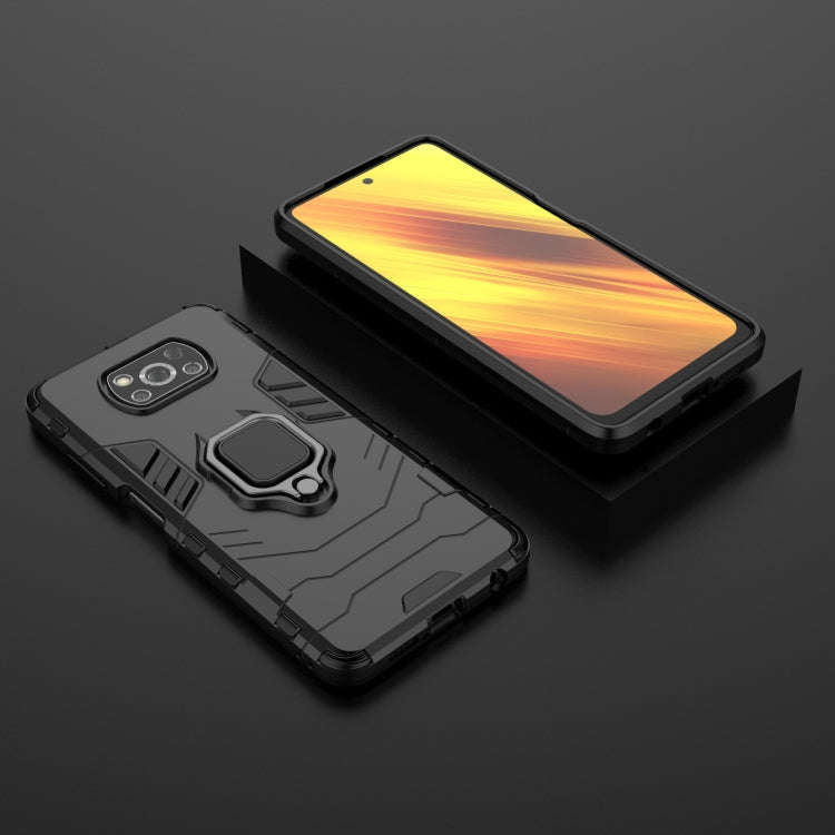 PC + TPU Shockproof Protective Case with Magnetic Ring Holder, For Xiaomi Poco X3 NFC, For OnePlu...