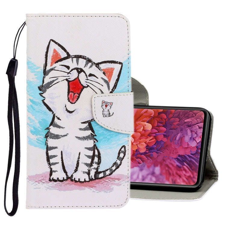 3D Colored Drawing Horizontal Flip PU Leather Case with Holder & Card Slots & Wallet, For Samsung...