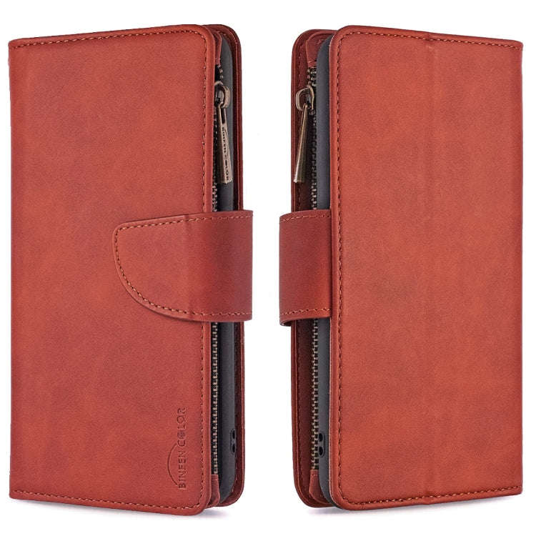 Skin Feel Detachable Magnetic Zipper Horizontal Flip PU Leather Case with Multi-Card Slots & Hold...