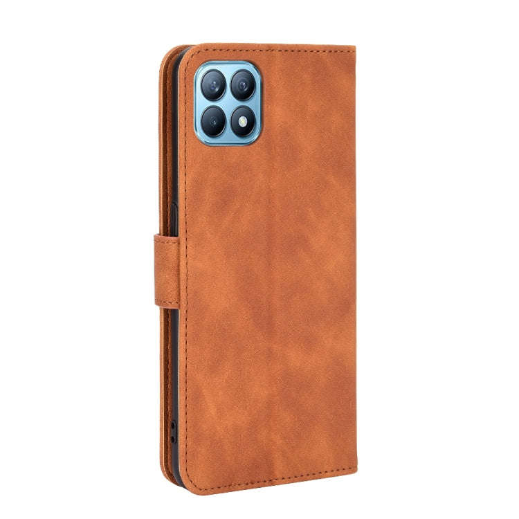 Solid Color Skin Feel Magnetic Buckle Horizontal Flip Calf Texture PU Leather Case with Holder & ...