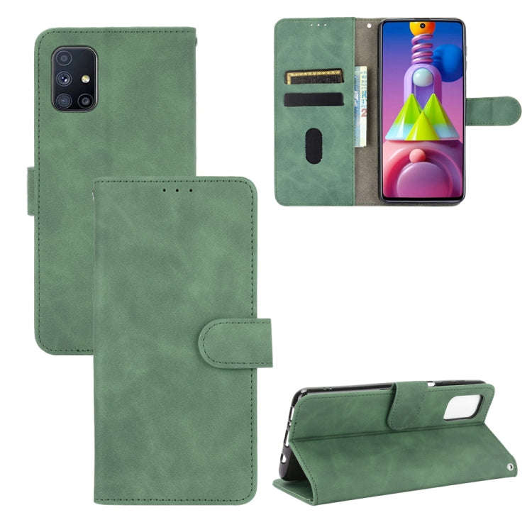 Solid Color Skin Feel Magnetic Buckle Horizontal Flip Calf Texture PU Leather Case with Holder & ...