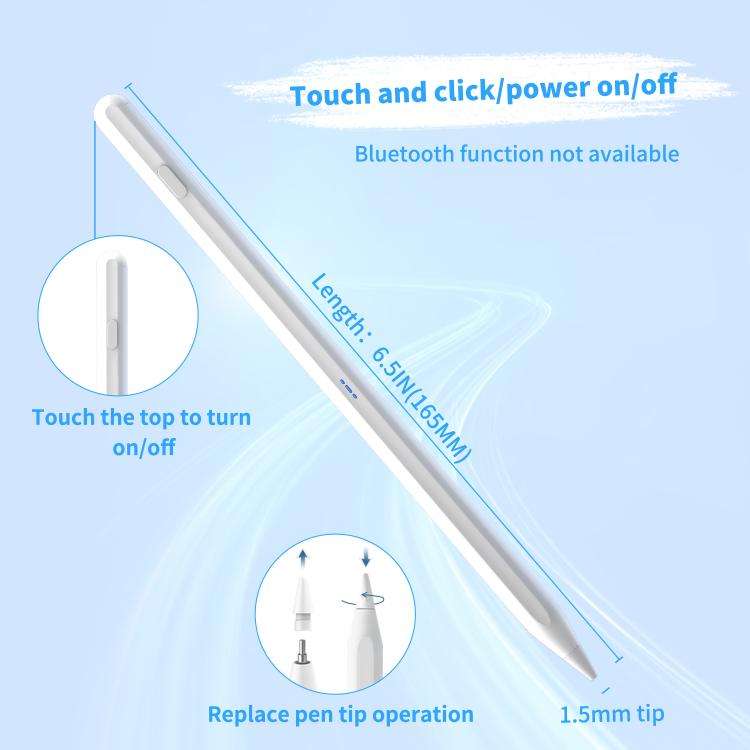 DP01 Type-C Rechargeable Magnetic Stylus with 2 Replacement Nibs, DP01