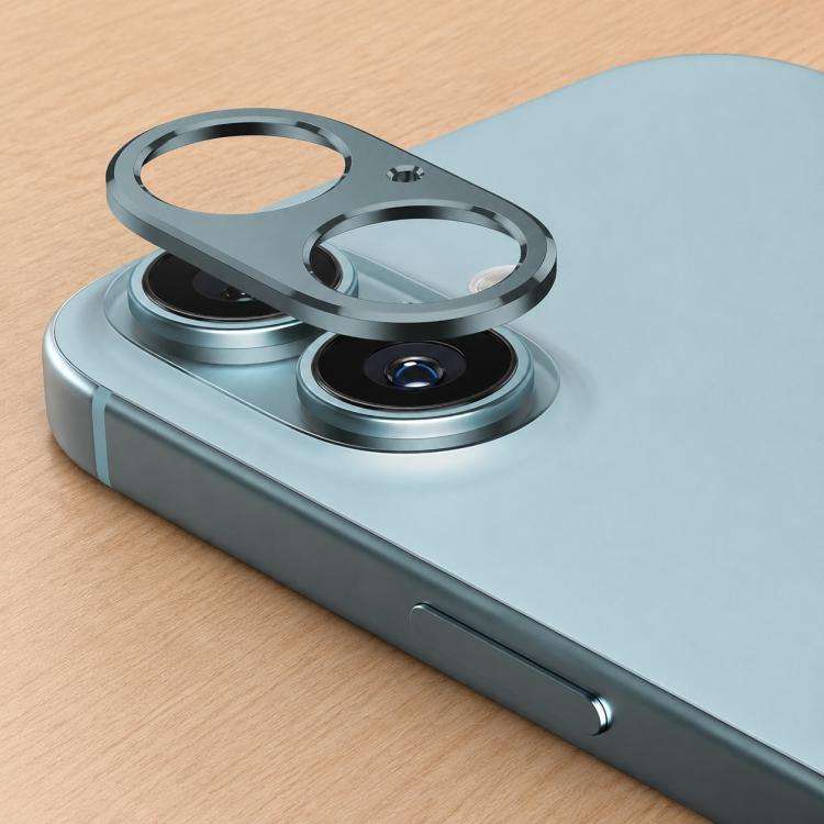 XDcase Titanium Alloy Hollow Camera Lens Protector, For iPhone 16 / 16 Plus