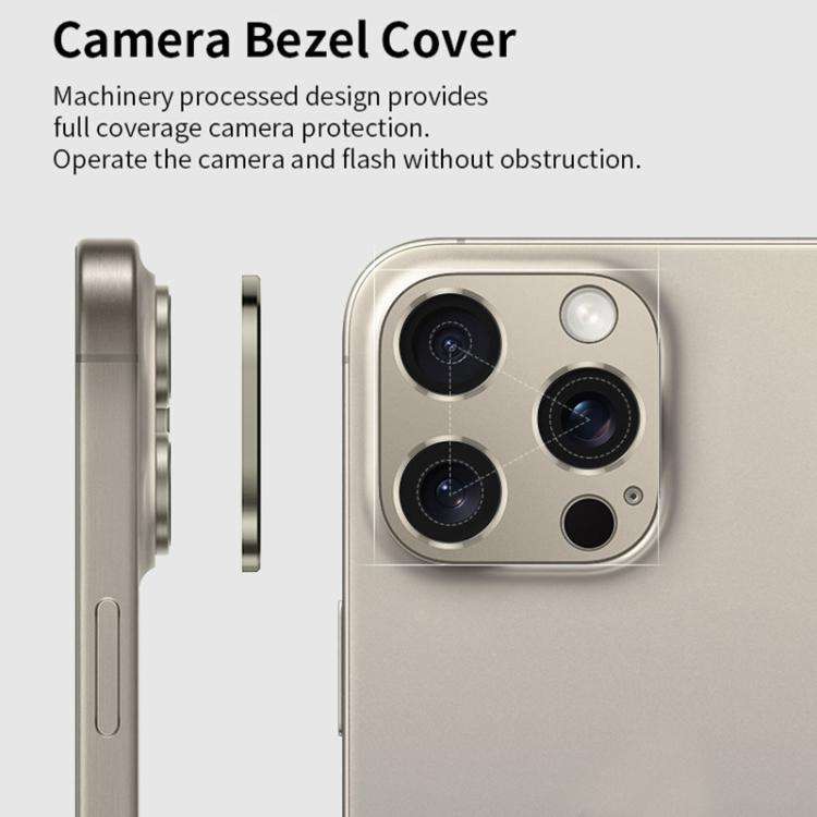 XDcase Titanium Alloy Hollow Camera Lens Protector, For iPhone 13 Pro / 13 Pro Max