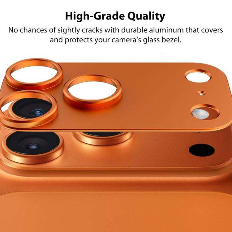 XDcase Titanium Alloy Hollow Camera Lens Protector, For iPhone 17 Pro Max, For iPhone 17 Pro