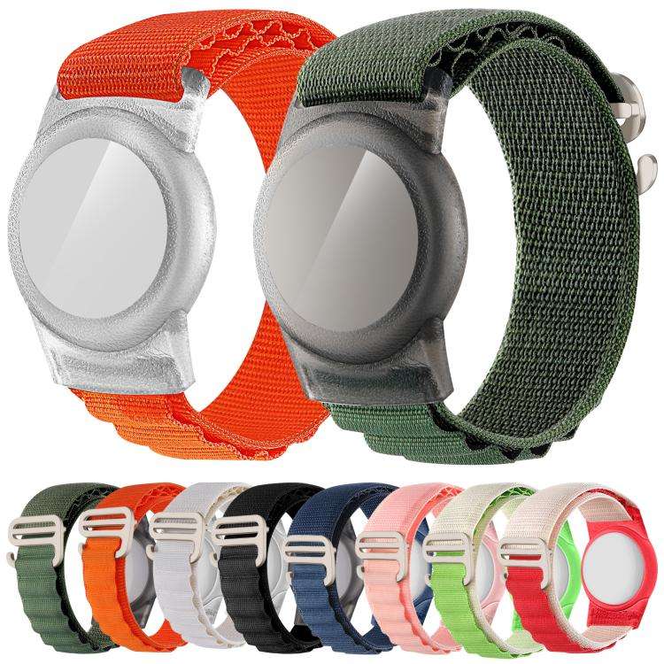 xDfind Silver Buckle Loop Nylon Band Style Anti-lost Tracker Protective Cover, For AirTag 2nd Gen...
