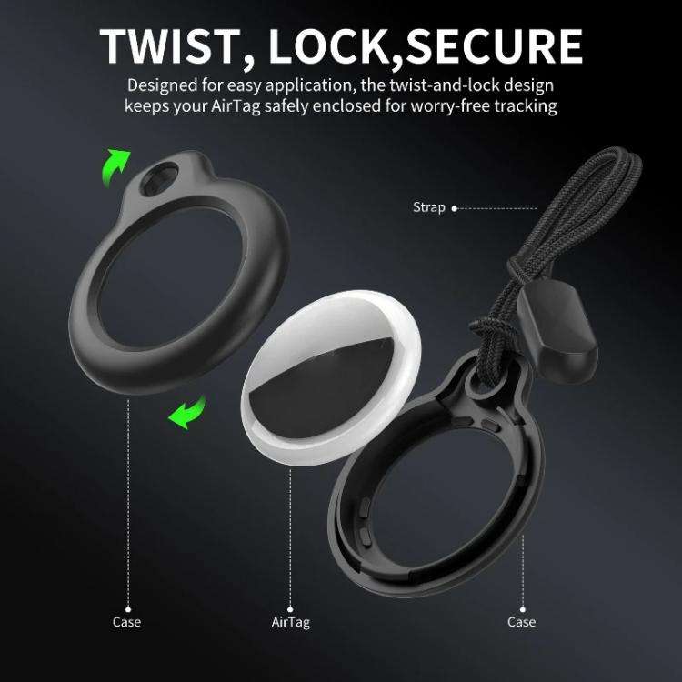 xDfind Lanyard PC Protective Cover, For AirTag 2nd Gen / AirTag 1st Gen