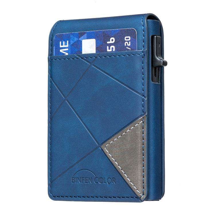 BFK29 Prismatic Embossed MagSafe Magnetic Leather Card Bag
