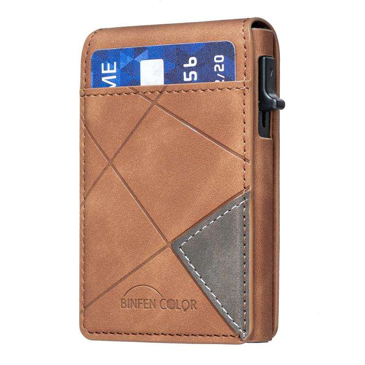 BFK29 Prismatic Embossed MagSafe Magnetic Leather Card Bag