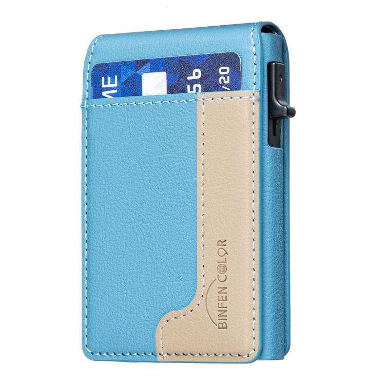 BFK28 Colorblock MagSafe Magnetic Leather Card Bag