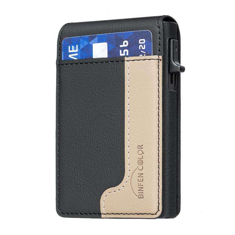BFK28 Colorblock MagSafe Magnetic Leather Card Bag