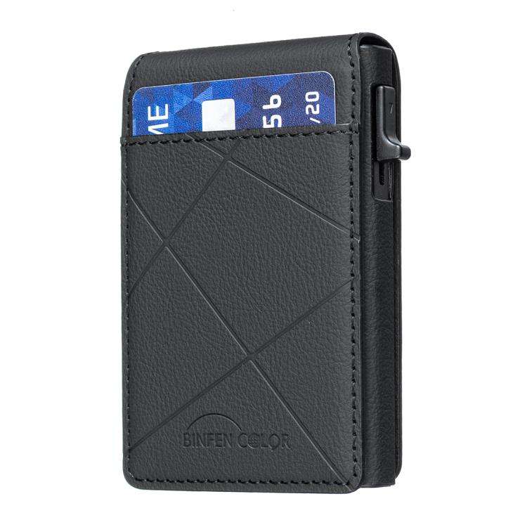 BFK32 Embossed Prismatic MagSafe Magnetic Leather Card Bag