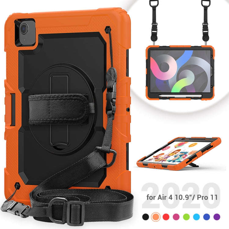 Shockproof Colorful Silicone + PC Protective Case with Holder & Shoulder Strap & Hand Strap & Pen...