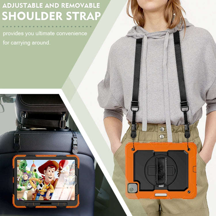 Shockproof Colorful Silicone + PC Protective Case with Holder & Shoulder Strap & Hand Strap & Pen...