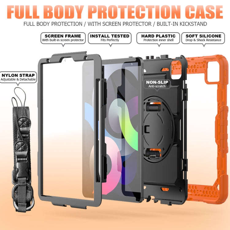 Shockproof Colorful Silicone + PC Protective Case with Holder & Shoulder Strap & Hand Strap & Pen...
