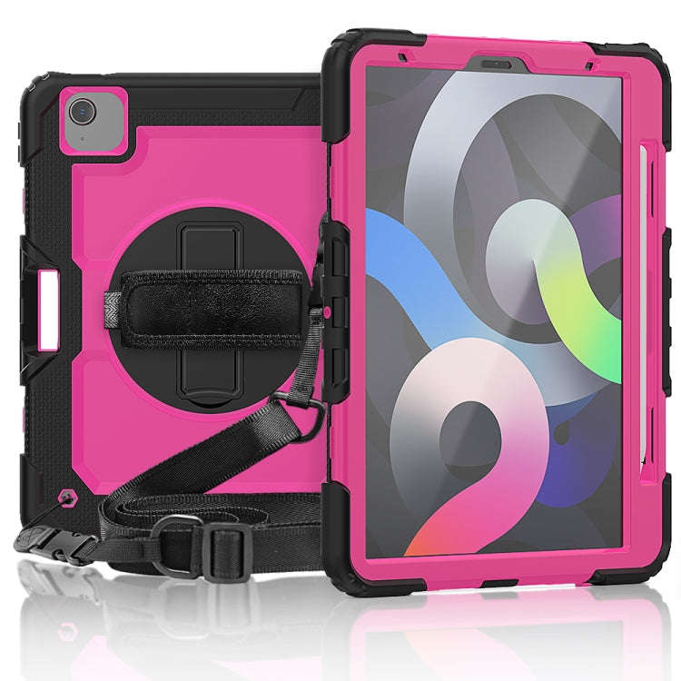 Shockproof Colorful Silicone + PC Protective Case with Holder & Shoulder Strap & Hand Strap & Pen...