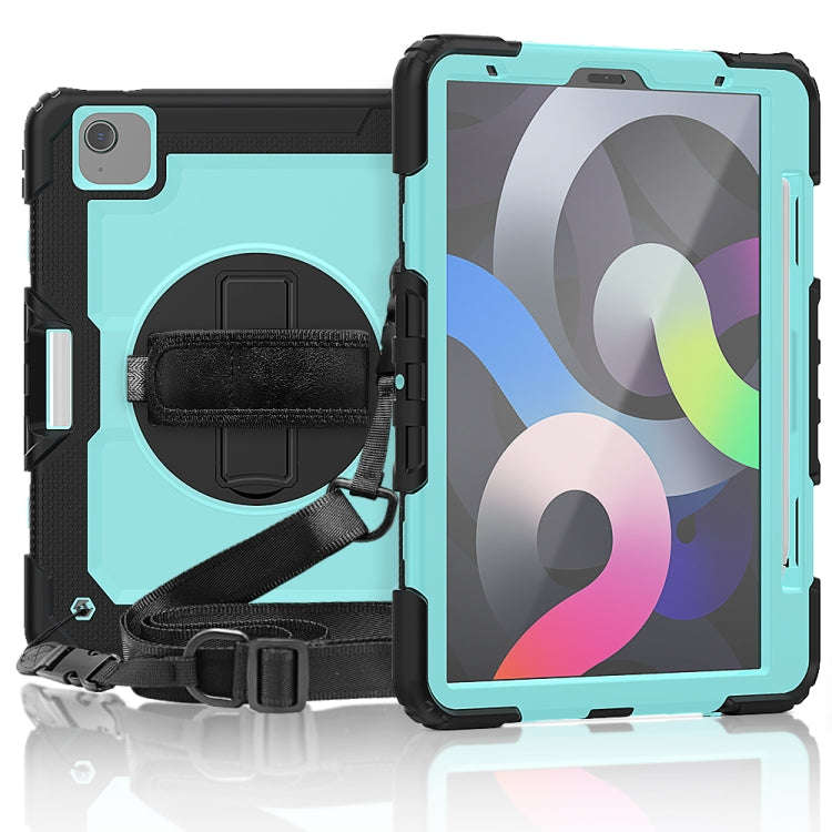 Shockproof Colorful Silicone + PC Protective Case with Holder & Shoulder Strap & Hand Strap & Pen...