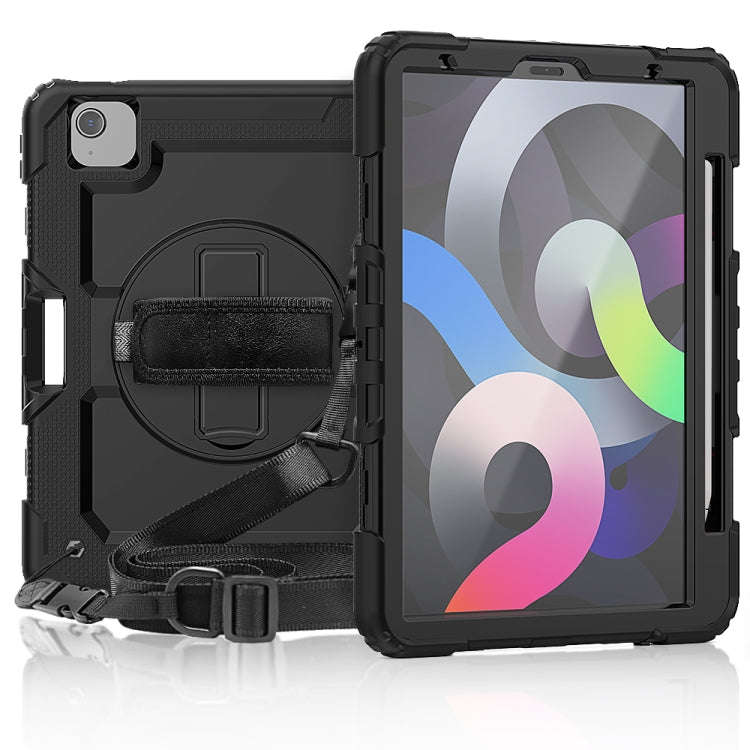 Shockproof Colorful Silicone + PC Protective Case with Holder & Shoulder Strap & Hand Strap & Pen...