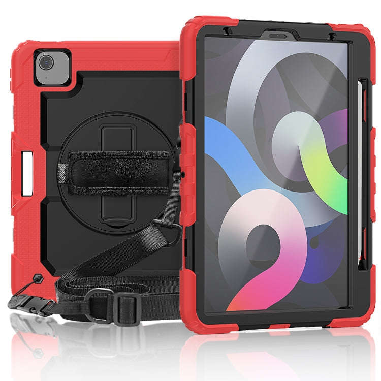 Shockproof Colorful Silicone + PC Protective Case with Holder & Shoulder Strap & Hand Strap & Pen...
