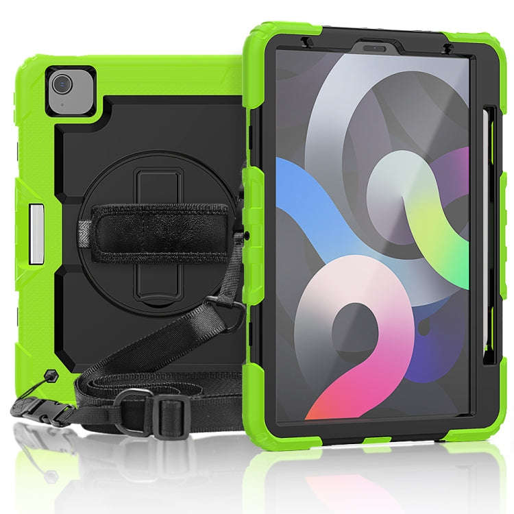 Shockproof Colorful Silicone + PC Protective Case with Holder & Shoulder Strap & Hand Strap & Pen...