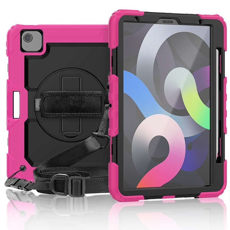 Shockproof Colorful Silicone + PC Protective Case with Holder & Shoulder Strap & Hand Strap & Pen...