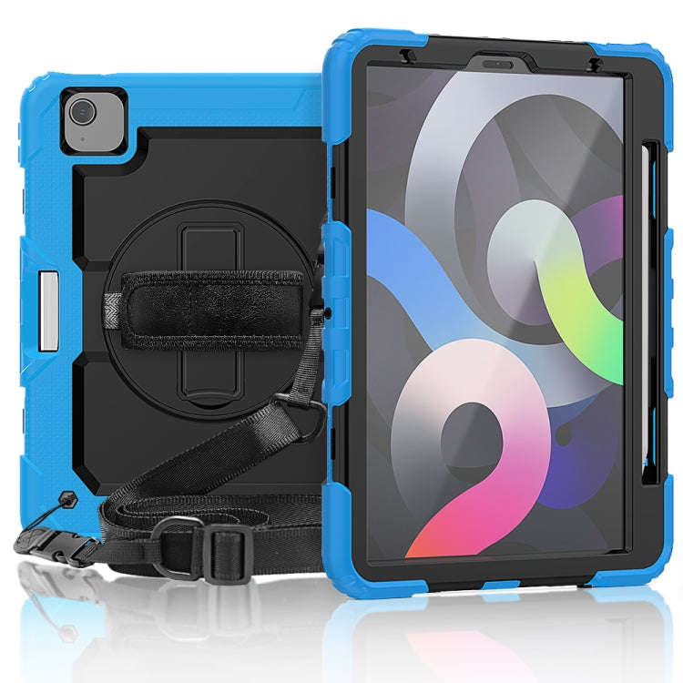Shockproof Colorful Silicone + PC Protective Case with Holder & Shoulder Strap & Hand Strap & Pen...